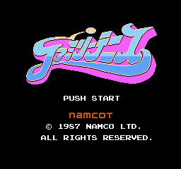 Family Tennis title screen for Famicom